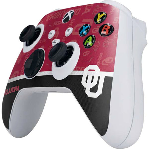 University of Oklahoma Split Jersey Xbox Series S Controller Skin