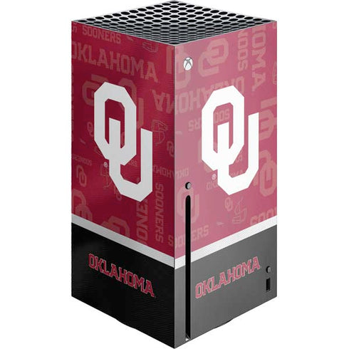 University of Oklahoma Split Jersey Xbox Series X Console Skin