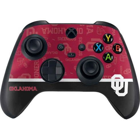 University of Oklahoma Split Jersey Xbox Series X Controller Skin