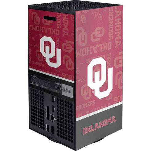 University of Oklahoma Split Jersey XBox Series X Digital Edition Console Skin