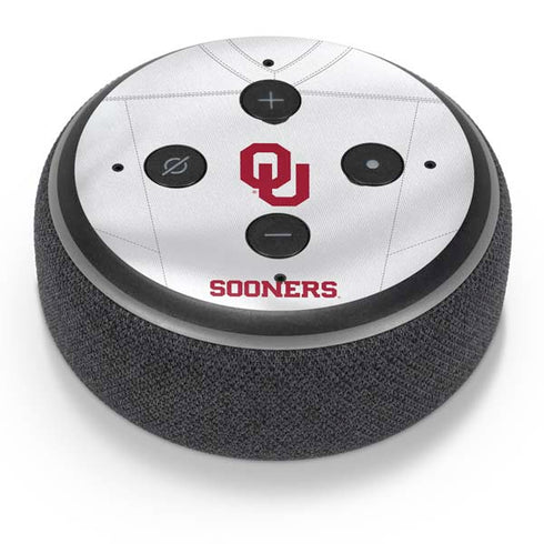 University of Oklahoma White Jersey Amazon Echo Dot Skin