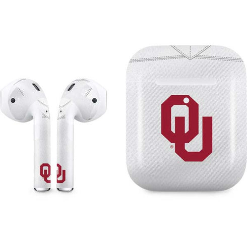 University of Oklahoma White Jersey Apple AirPods 2 Skin