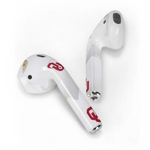 University of Oklahoma White Jersey Apple AirPods 2 Skin
