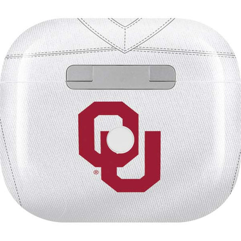 University of Oklahoma White Jersey Apple AirPods (3rd Gen 2021) Skin