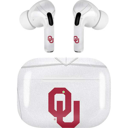 University of Oklahoma White Jersey Apple AirPods Pro Skin