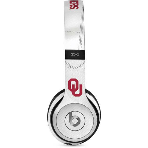 University of Oklahoma White Jersey Beats Solo 2 Wired Skin