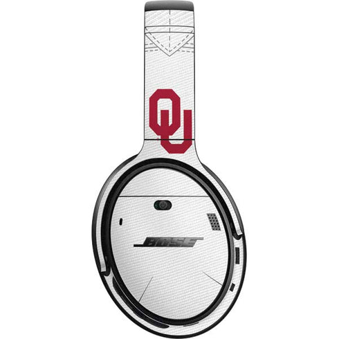 University of Oklahoma White Jersey Bose QuietComfort 35 Headphones Skin