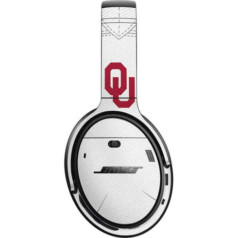 University of Oklahoma White Jersey Bose QuietComfort 35 II Headphones Skin