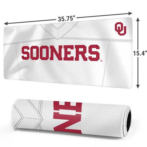University of Oklahoma White Jersey Gaming Mouse Pad