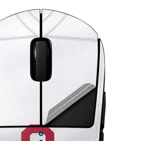 University of Oklahoma White Jersey G Pro Wireless Gaming Mouse Skin