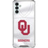 University of Oklahoma White Jersey Galaxy A13 5G Clear Case