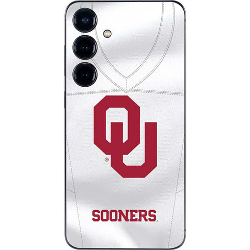 University of Oklahoma White Jersey Galaxy A16 5G Skin