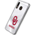 University of Oklahoma White Jersey Galaxy A20 Clear Case