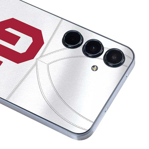 University of Oklahoma White Jersey Galaxy A36 5G Skin