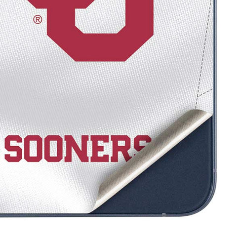 University of Oklahoma White Jersey Galaxy A36 5G Skin