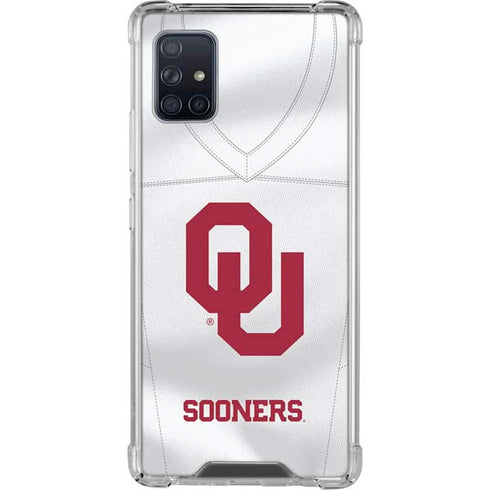 University of Oklahoma White Jersey Galaxy A51 5G Clear Case