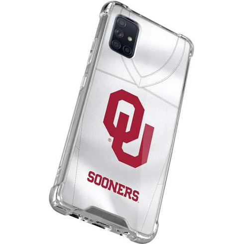 University of Oklahoma White Jersey Galaxy A51 5G Clear Case