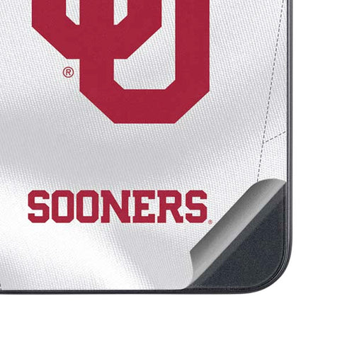University of Oklahoma White Jersey Galaxy A54 5G Skin