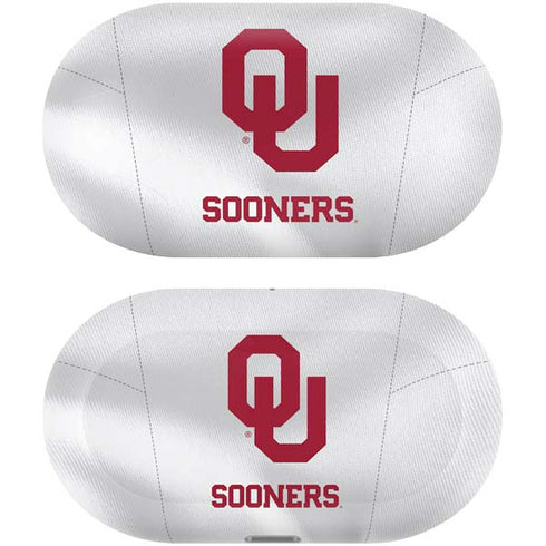 University of Oklahoma White Jersey Galaxy Buds Plus Skin