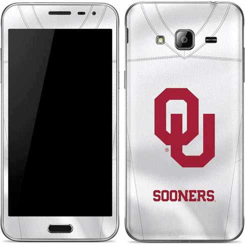 University of Oklahoma White Jersey Galaxy J3 Skin