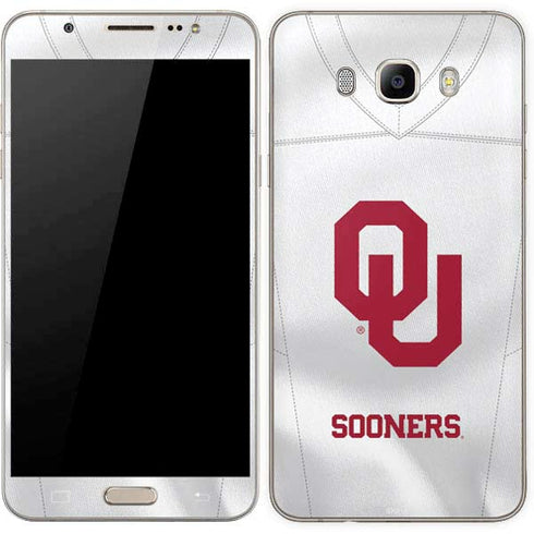 University of Oklahoma White Jersey Galaxy J7 Skin