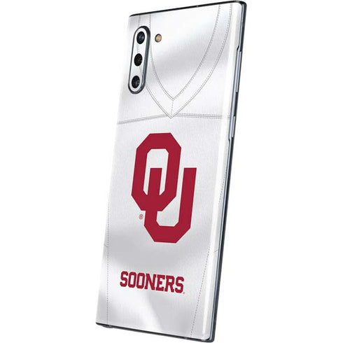 University of Oklahoma White Jersey Galaxy Note 10 Skin