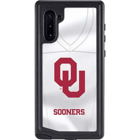 University of Oklahoma White Jersey Galaxy Note 10 Waterproof Case
