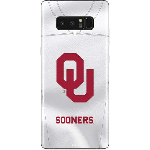 University of Oklahoma White Jersey Galaxy Note 8 Skin