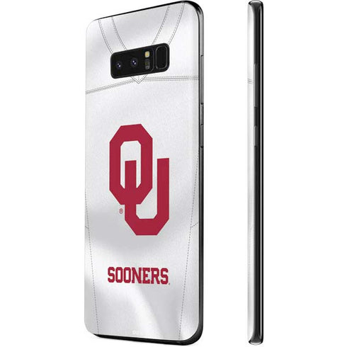 University of Oklahoma White Jersey Galaxy Note 8 Skin