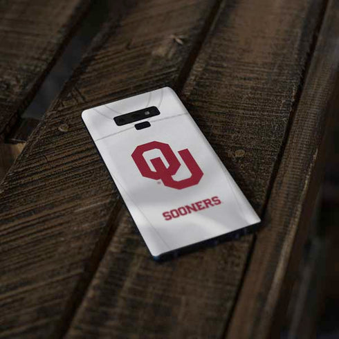 University of Oklahoma White Jersey Galaxy Note 9 Skin