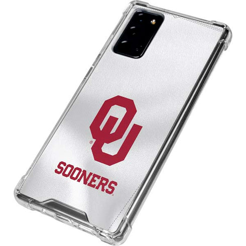 University of Oklahoma White Jersey Galaxy Note20 5G Clear Case