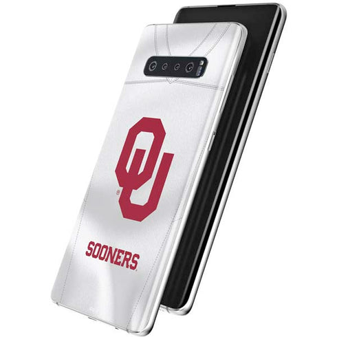 University of Oklahoma White Jersey Galaxy S10 Skin
