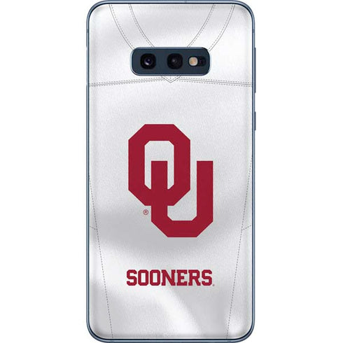 University of Oklahoma White Jersey Galaxy S10e Skin
