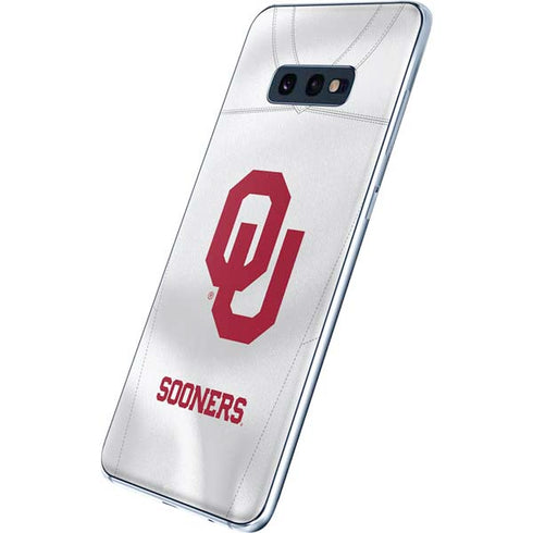University of Oklahoma White Jersey Galaxy S10e Skin