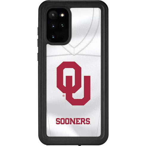 University of Oklahoma White Jersey Galaxy S20 Plus Waterproof Case