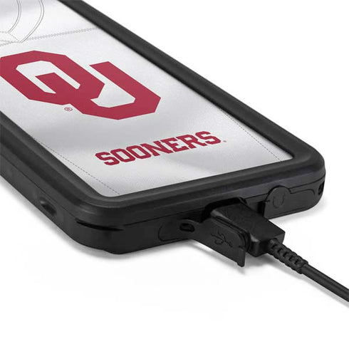 University of Oklahoma White Jersey Galaxy S20 Plus Waterproof Case
