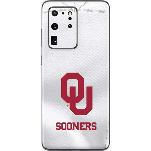 University of Oklahoma White Jersey Galaxy S20 Ultra 5G Skin