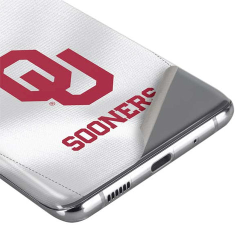 University of Oklahoma White Jersey Galaxy S20 Ultra 5G Skin