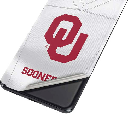 University of Oklahoma White Jersey Galaxy S21 5G Skin
