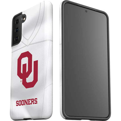 University of Oklahoma White Jersey Galaxy S21 FE Pro Case
