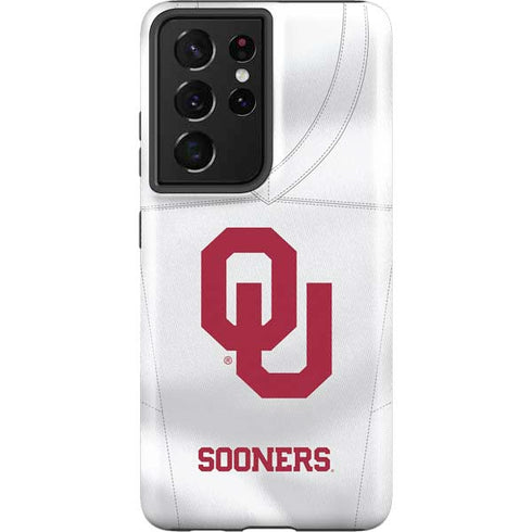 University of Oklahoma White Jersey Galaxy S21 Ultra 5G Pro Case