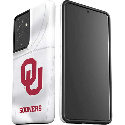 University of Oklahoma White Jersey Galaxy S21 Ultra 5G Pro Case