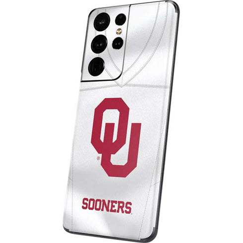 University of Oklahoma White Jersey Galaxy S21 Ultra 5G Skin