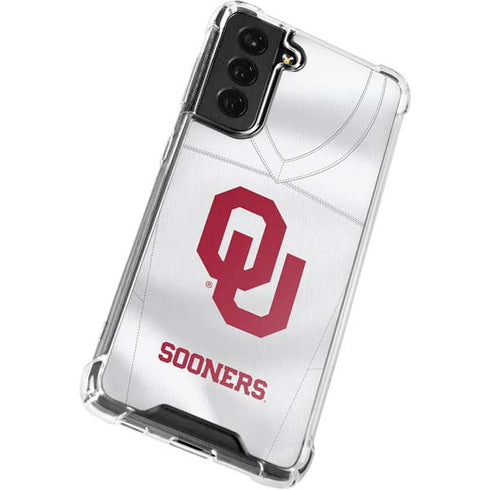 University of Oklahoma White Jersey Galaxy S22 Clear Case