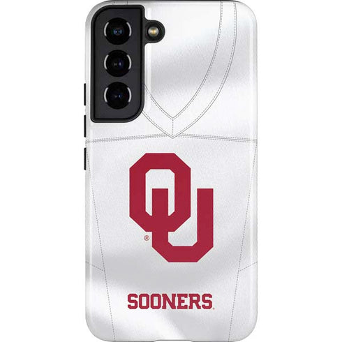 University of Oklahoma White Jersey Galaxy S22 Pro Case