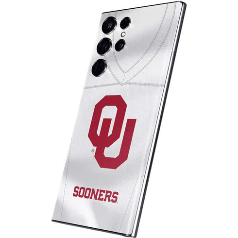 University of Oklahoma White Jersey Galaxy S22 Ultra Skin