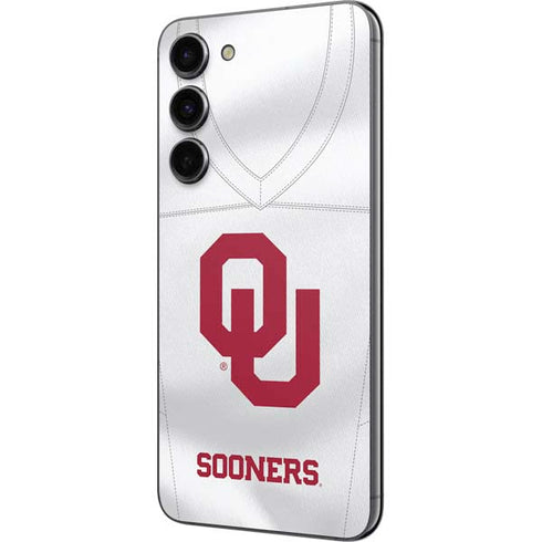 University of Oklahoma White Jersey Galaxy S23 FE Skin