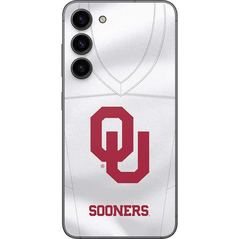 University of Oklahoma White Jersey Galaxy S23 Plus Skin