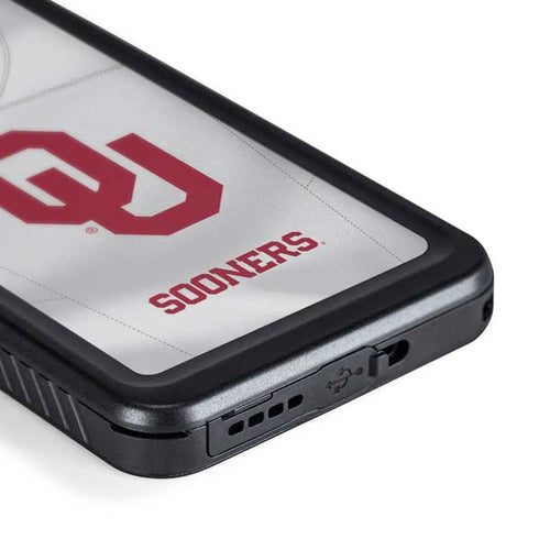 University of Oklahoma White Jersey Galaxy S23 Plus Waterproof Case