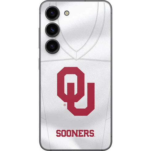 University of Oklahoma White Jersey Galaxy S23 Skin